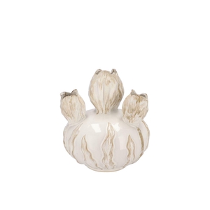 Mara White Vase Bol Tulip 17x17x18cm Nm
