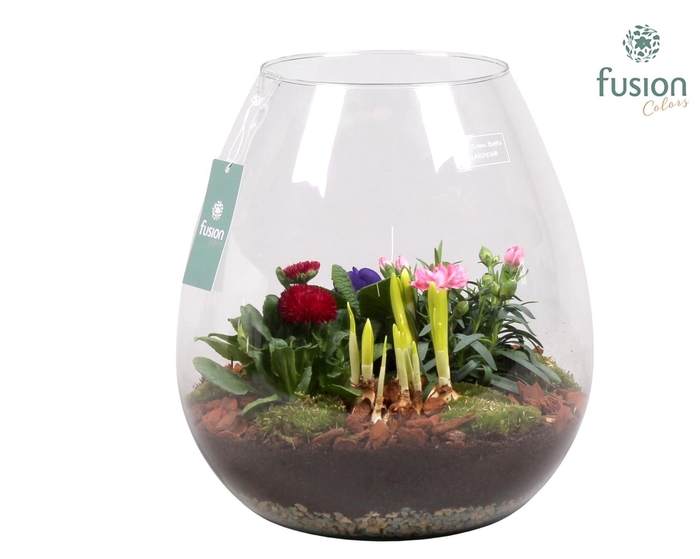 <h4>Green Bottle Abby XLarge Voorjaar met Arrangement</h4>