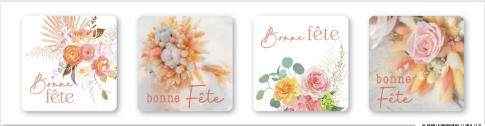 <h4>Autocollant Bonne fête (3046104F)</h4>