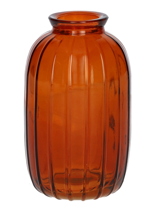 <h4>DF02-666633300 - Bottle Carmen d4/7xh12 brown/terra transparent</h4>