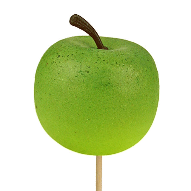 <h4>Bijsteker Appel 6cm+50cm stok groen</h4>
