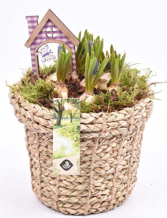 <h4>Touwmand met rand 17cm</h4>