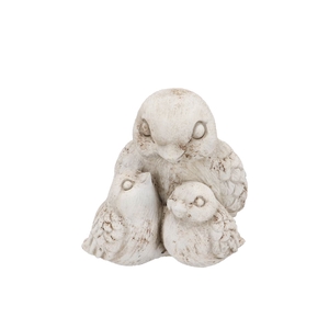 Concrete Antique Birds 14x18x15cm