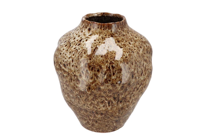 <h4>Dana Brown Cat Eye Vase Bubble 30x30x35cm</h4>