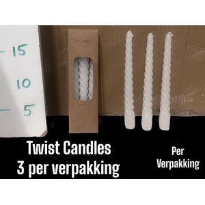 DECO - KAARS TWIST (PRIJS PER 3)