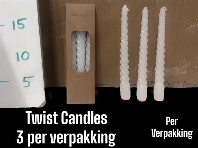 DECO - KAARS TWIST (PRIJS PER 3)