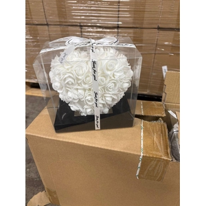 Deco Heart White 14cm