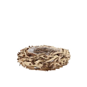 Wreath Stonewood Planter 25x9cm