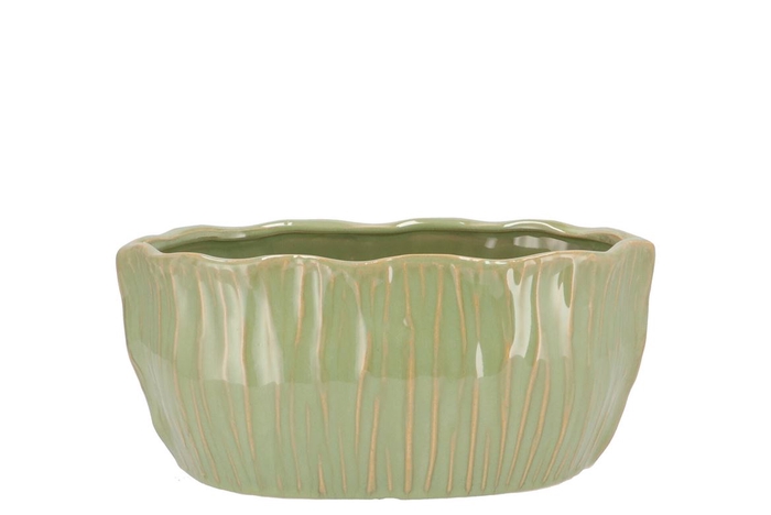<h4>Lima Pistache Pot Oval 17x15x12cm</h4>
