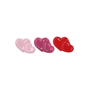 Love Sweet Pink Mix Plate 2 Hearts Ass 14x9x2cm