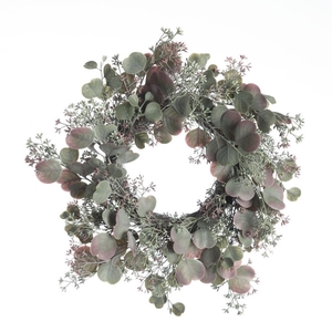 AF Wreath Eucalyp/Seed D45cm G