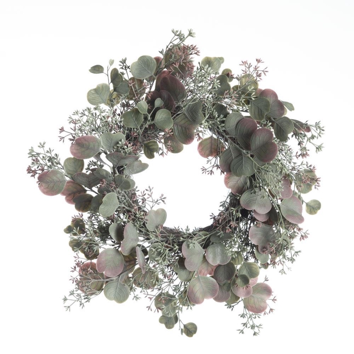 <h4>AF Wreath Eucalyp/Seed D45cm G</h4>