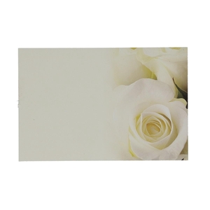 Kaart 9*6cm x50 Rose Cream