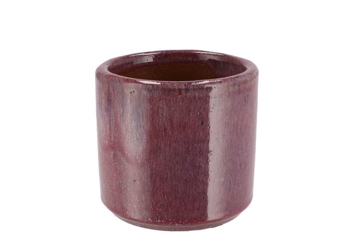 <h4>Javea Cilinder Pot Glazed Pink 11x11cm</h4>