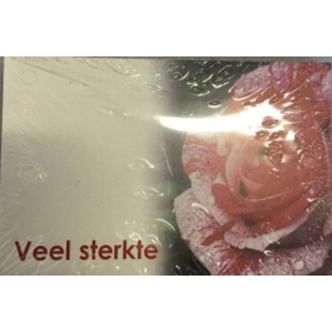 BLOEMENKAARTJE - Veel sterkte - 9*6cm - 50pcs *opruiming*