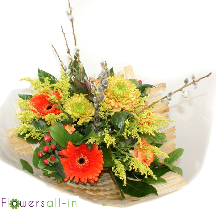 <h4>Boeket bamboo oranje</h4>
