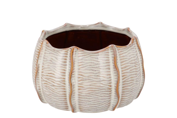 <h4>Sifan White Pot Structure 17x17x10cm</h4>