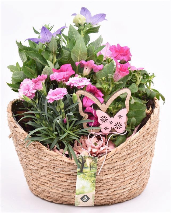 <h4>Jute mand ovaal 25x22cm</h4>