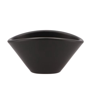 Vinci Matt Black Bowl Oval 24x17x12cm