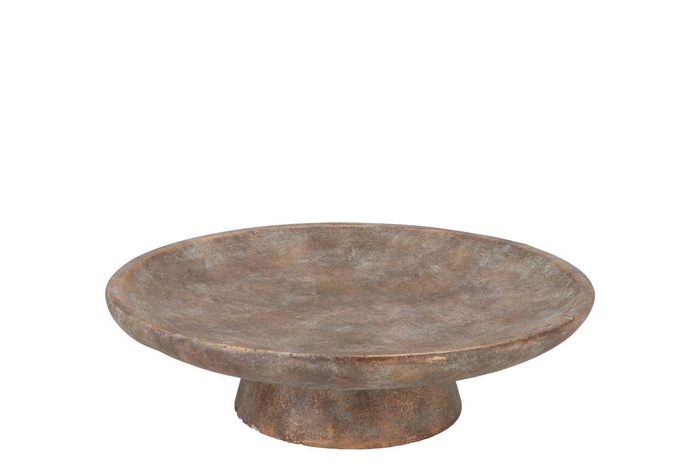 <h4>Concrete Golden Plate On Foot 30x30x9cm</h4>