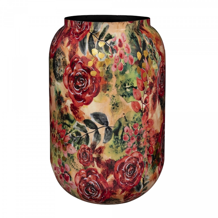 <h4>Metaal Rose vaas d30*42cm</h4>
