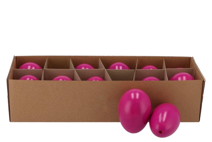<h4>Eggs Ganzen Fuchsia Per 12 6x8cm</h4>