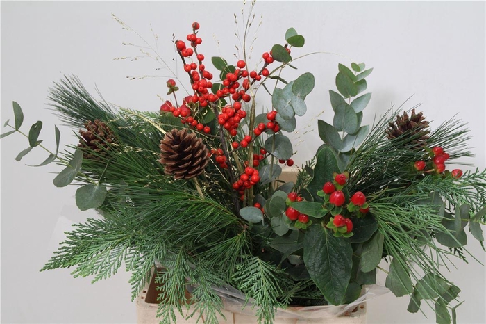 <h4>05 Bqt Kerstmis Foliage Red</h4>