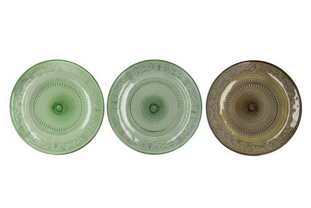 <h4>Dayah Summer Green Mix Glass Plate 32,5x2,5cm Ass</h4>
