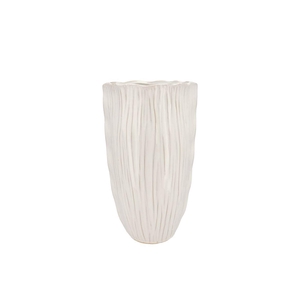 Lima White Vase Long 21x21x35cm Nm