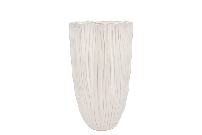<h4>Lima White Vase Long 21x21x35cm Nm</h4>