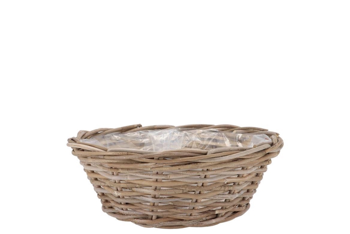 <h4>Rattan Kuboo Basket Low 30x13cm</h4>