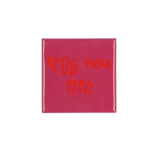 Tile Krijg Nou Pink 10x10x1cm Nm