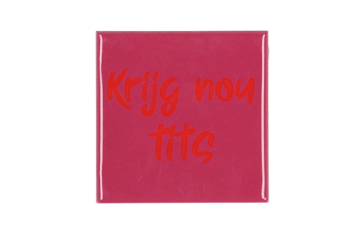 <h4>Tile Krijg Nou Pink 10x10x1cm Nm</h4>