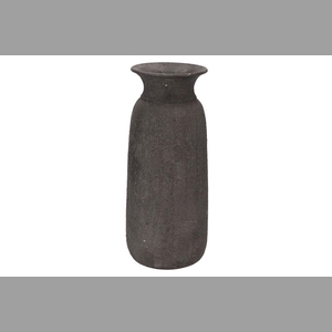Bali Black Coal Vase 18x40cm