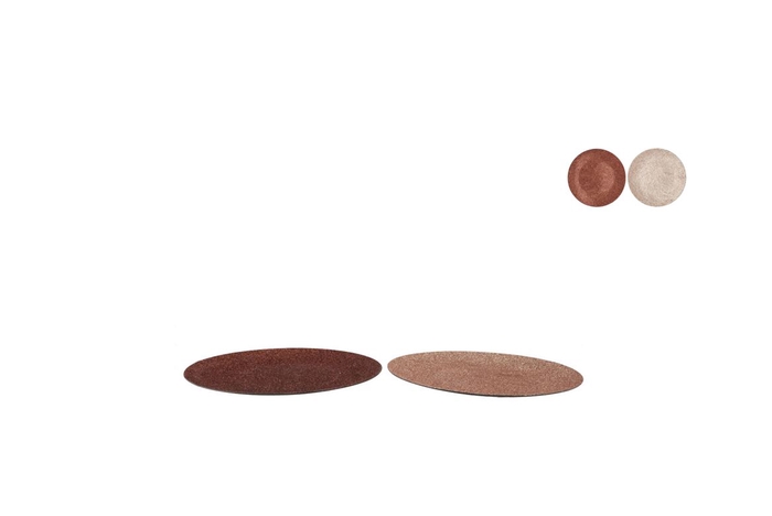 <h4>Melamine Shine Bronze/nude Plate Round Ass 18x18x2cm</h4>