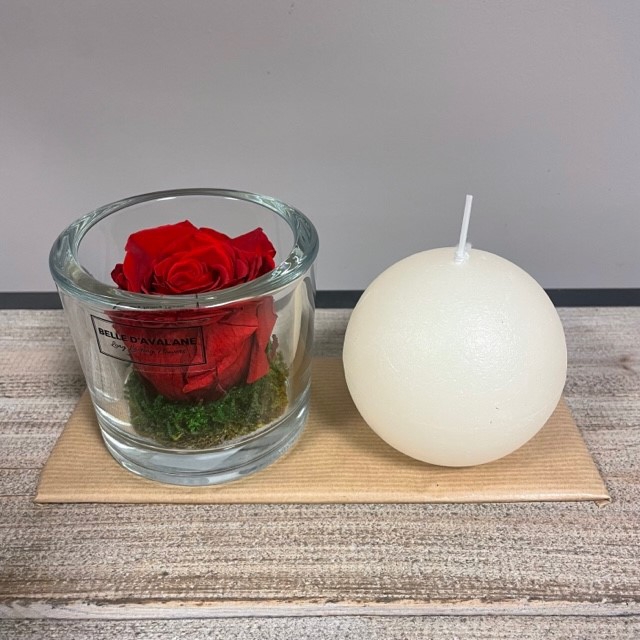 <h4>Geschenkpakket M  rood stab. glas</h4>