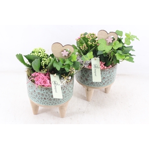 arr2 MB - Ker. pot luxe pootjes 404/4 - roze/wit