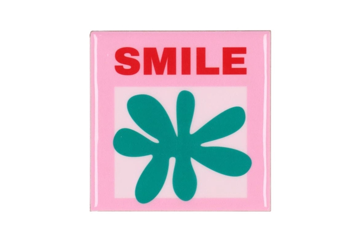 <h4>Tile Smile Pink 10x10x1cm</h4>