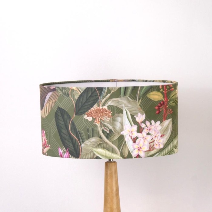 <h4>Lampshade oval 40x20xH20cm gr</h4>