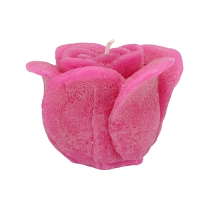 Candle Roos Fuchsia 14x12cm