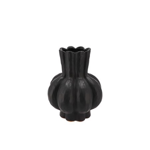 Garlic Black Low Vase 16x19cm Nm