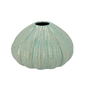 Pearl Green Vase Urchin 22x22x14cm Nm