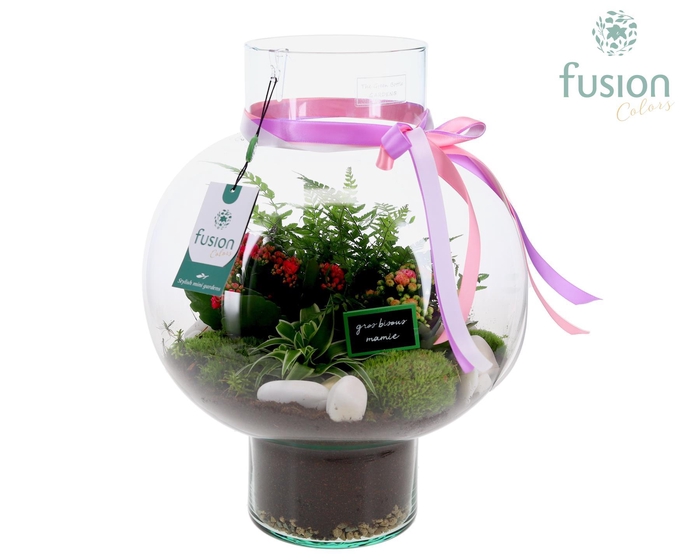 <h4>Green Bottle Laura Large met Grootmoederdag arrangement</h4>