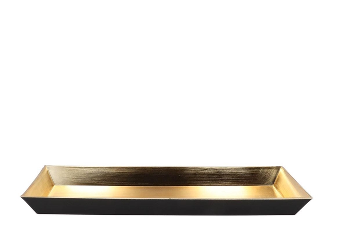 Melamine Lisa Gold Bowl Square 50x20x4cm