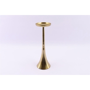 CANDLEHOLDER HORN H25D11 gold