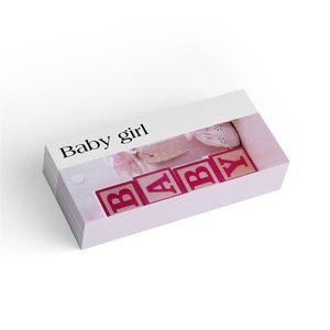 Bloemkaart stylish 19 baby girl-pakje 20 stuks