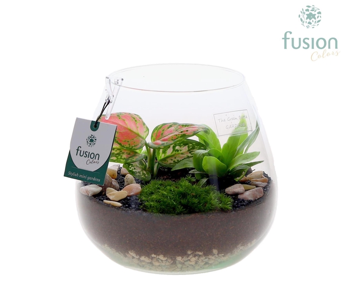 <h4>Green Bottle Abby Medium met arrangement</h4>