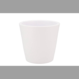 Vinci Matt White Container Pot 18x16cm