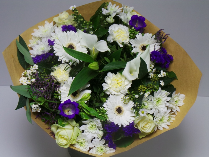 Bouquet Large White / Blue