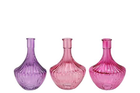 <h4>Dayah Pretty Pink Glass Vase 17x24cm Nm</h4>